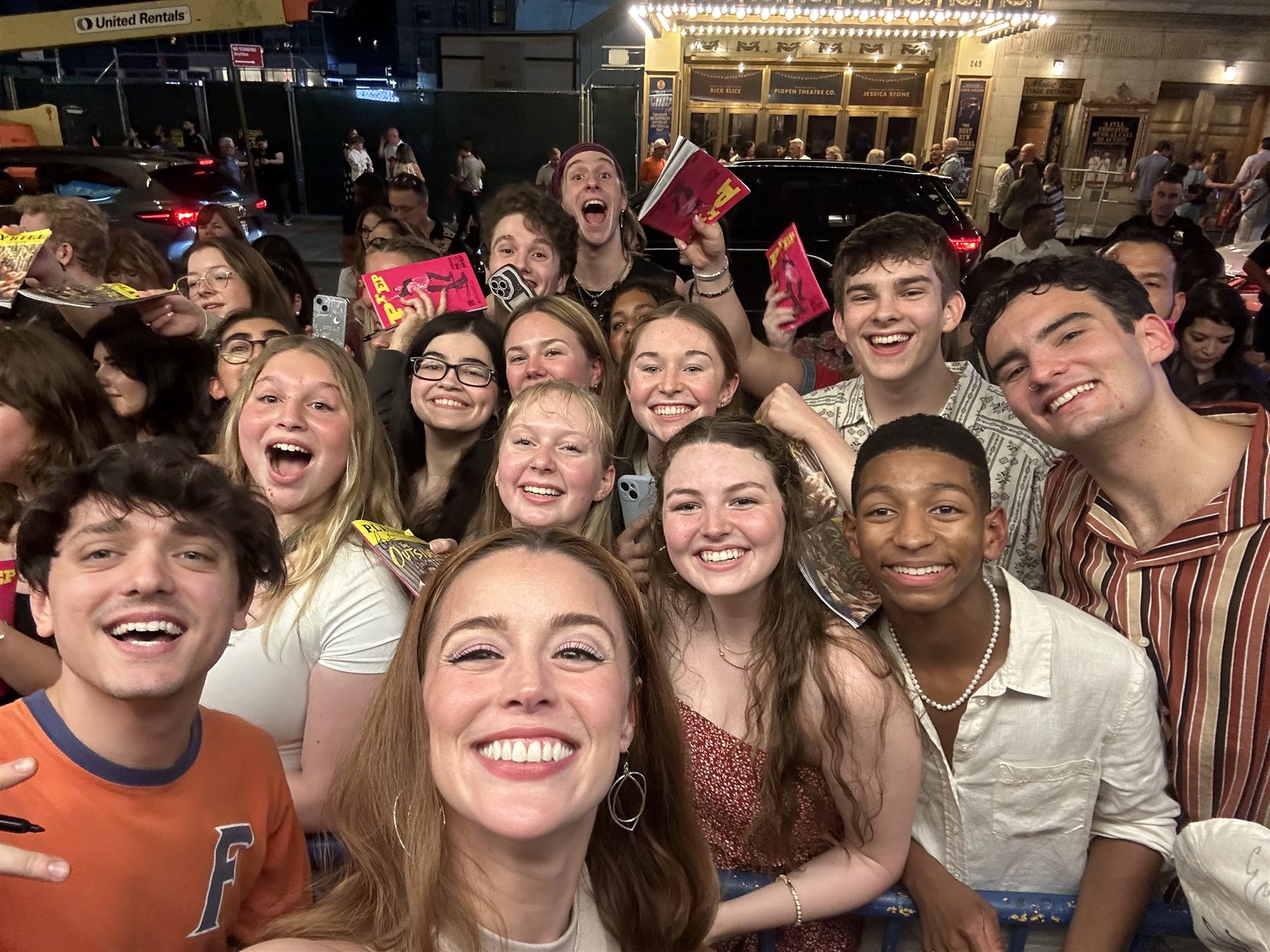 Peyton Farmer celebrating with friends